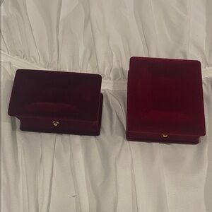Elegant Red Velvet Jewelry Boxes